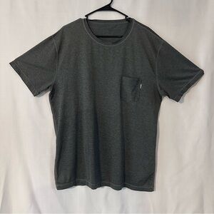 Men's Gray Vuori Tradewind Performance Pocket Tee XL